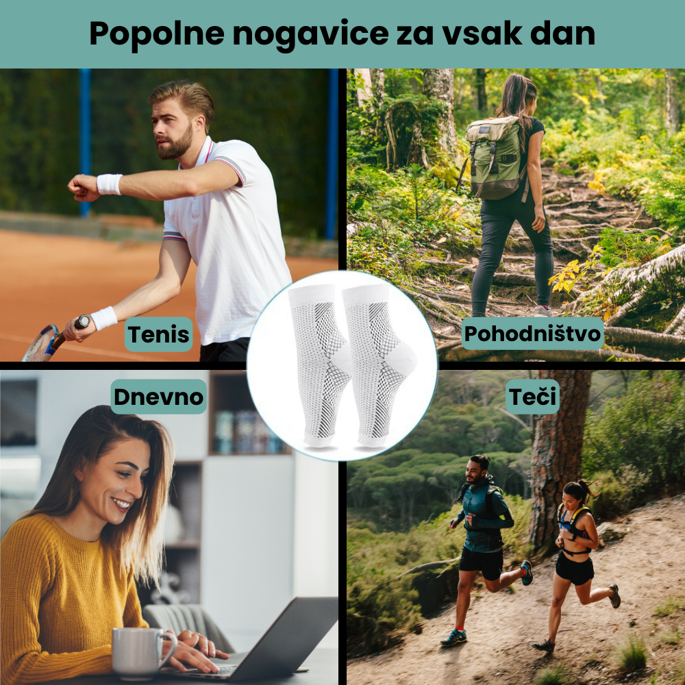 Kompresijske nogavice (1 kupljen par = 1 par gratis)