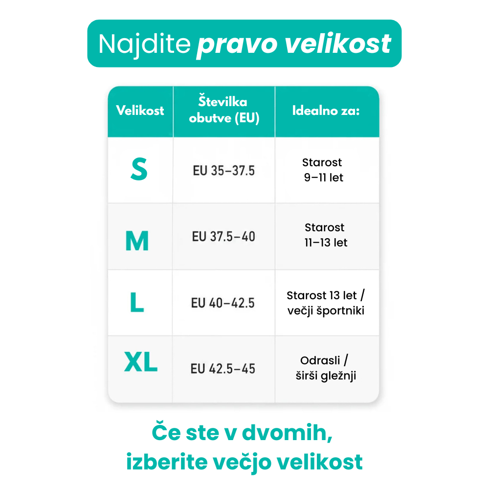 RecoverX – Podporni rokav za peto in rastno ploščico za mlade